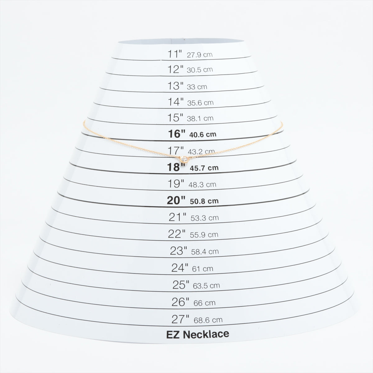 ティファニー バイザヤード 1P ダイヤ ネックレス 750(YG) 2.0g 0.26 G VS1 3EX NONE