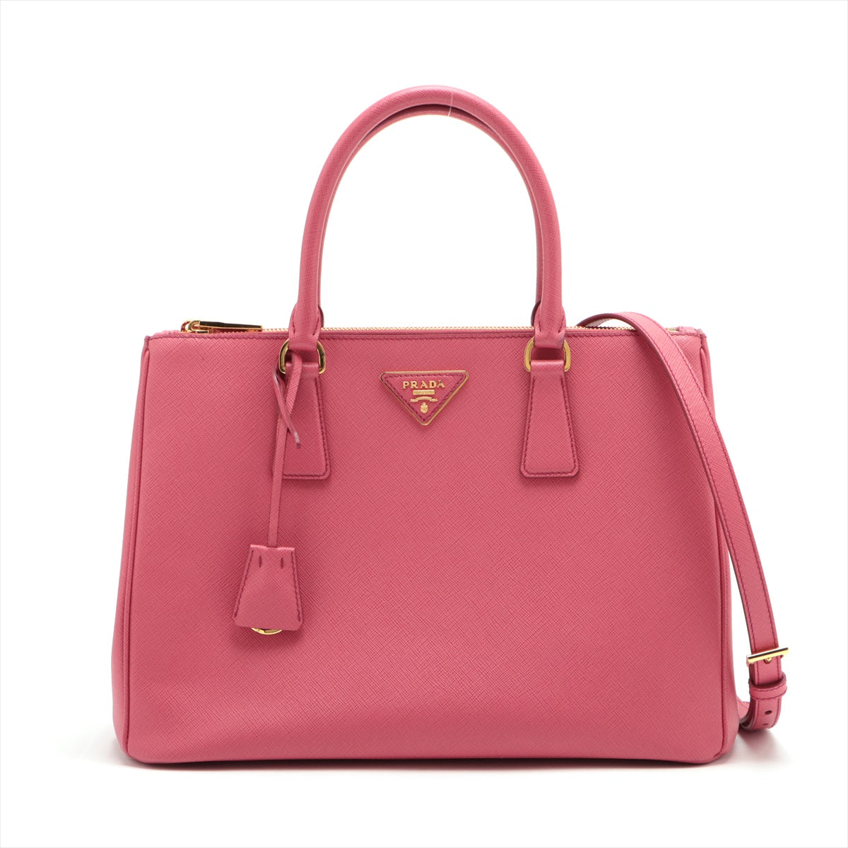 検討させていただきます最終値下げ：美品プラダ　サフィアーノ　ピンク　ハンドバッグ
