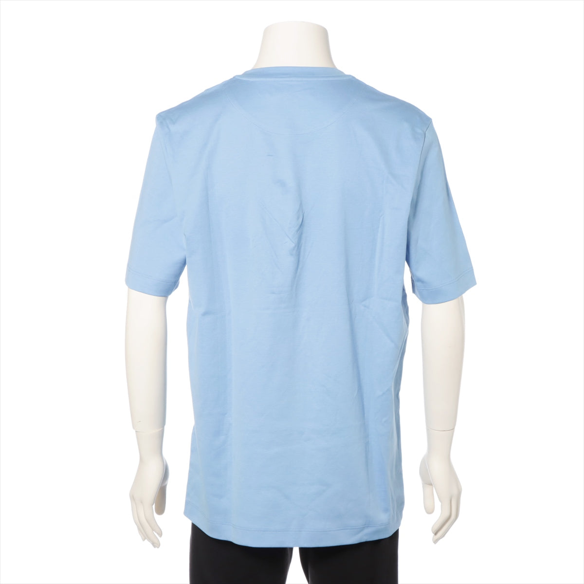 ルイヴィトン 19AW コットン Tシャツ XL メンズ ブルー  RM192Q ダミエ