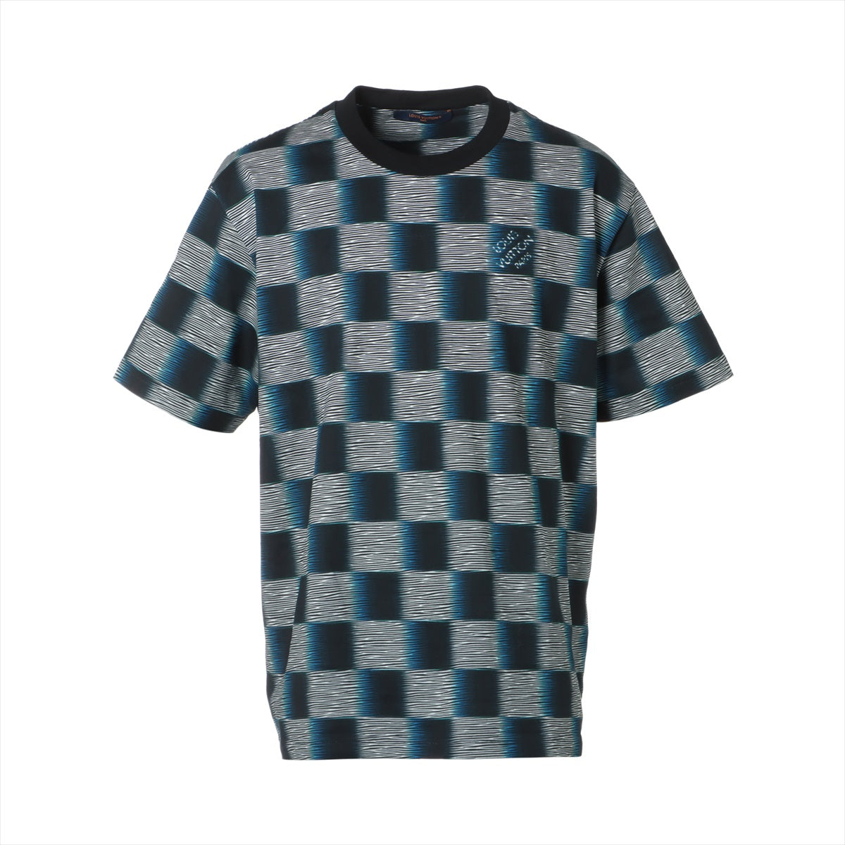 ルイヴィトン 24SS コットン Tシャツ XXL メンズ ブルー RM241M  ダミエ｜a2513639｜中古ブランド品・ブランド古着通販｜ALLU（アリュー）