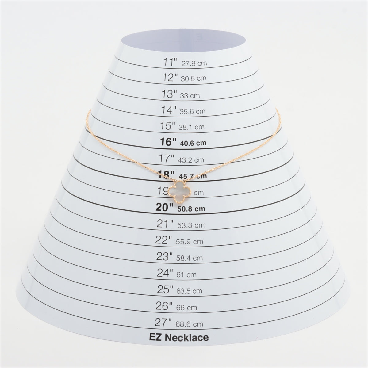 ヴァンクリーフ&アーペル ヴィンテージアルハンブラ シェル ネックレス 750(YG) 5.2g 石小カケ 小キズ VCARA45900