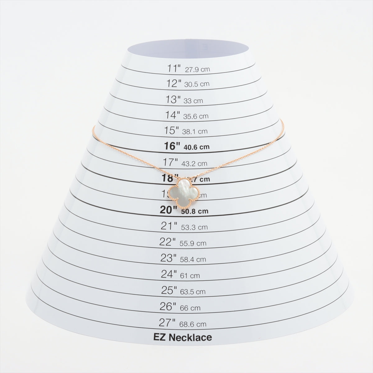 ヴァンクリーフ&アーペル マジックアルハンブラ 銀座本店限定 1P シェル ネックレス 750(PG) 6.3g VCARO41300