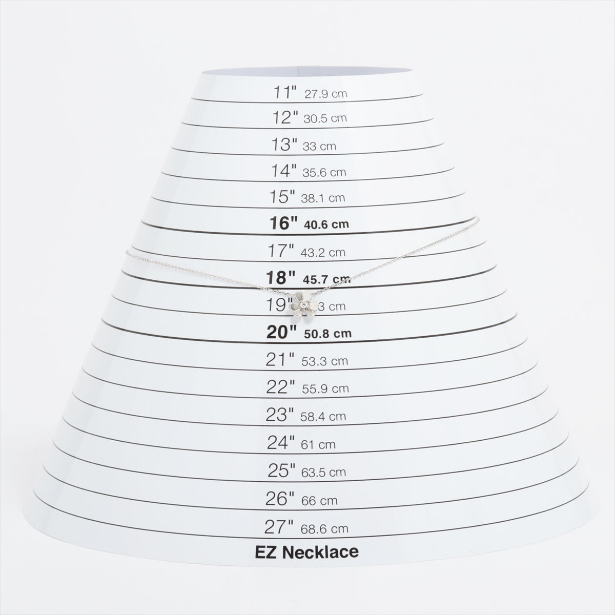 ヴァンクリーフ&アーペル フリヴォル ミニ ダイヤ ネックレス 750(WG) 3.6g VCARP0J400