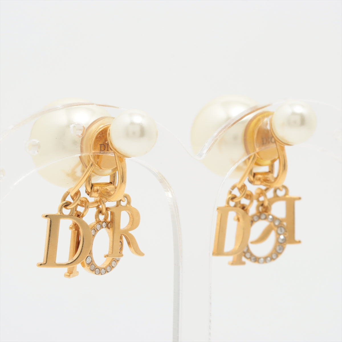 ディオール Dior Tribales  ディオール トライバル イヤリング(両耳用) GP×ラインストーン×フェイクパール ゴールド
