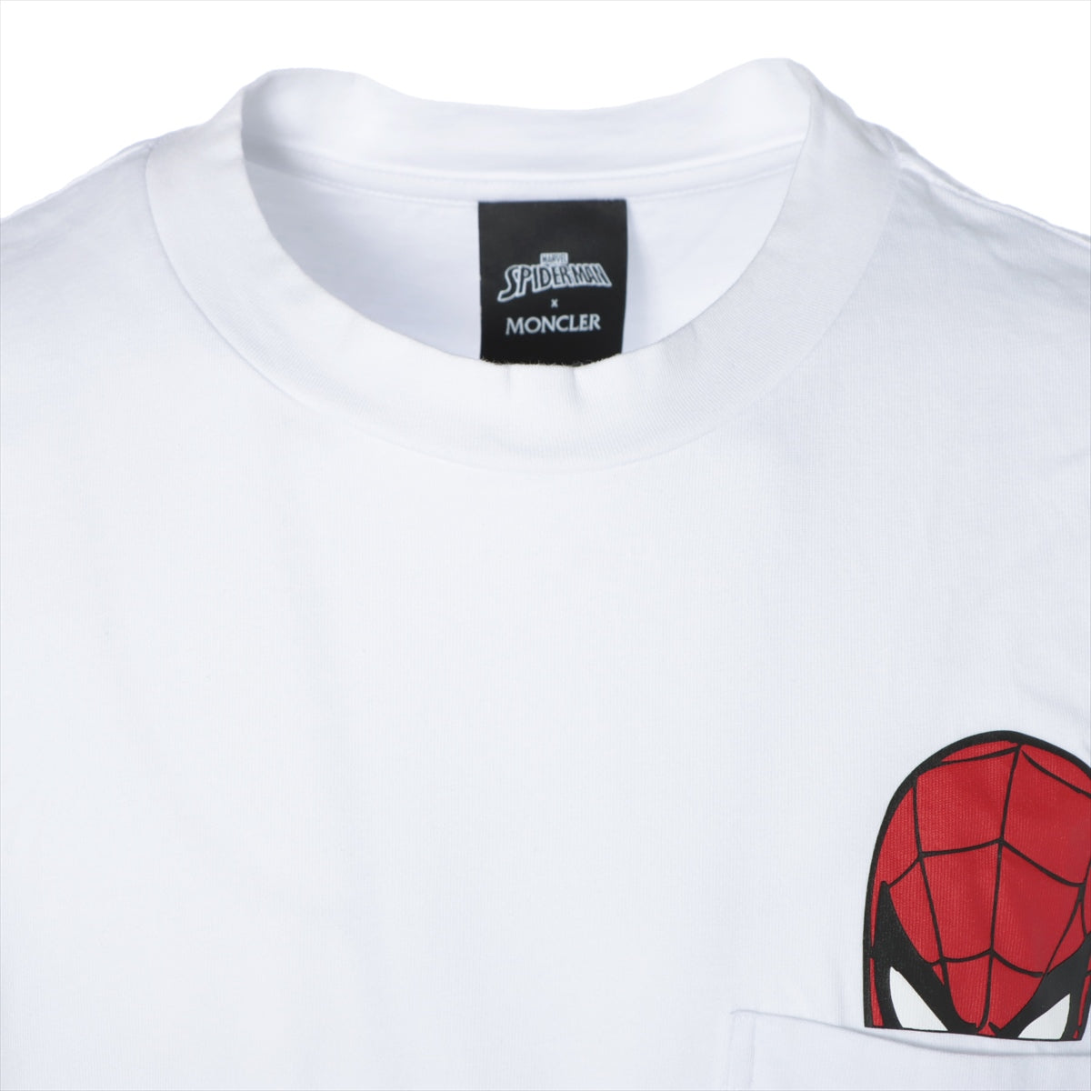 モンクレール×スパイダーマン 21年 コットン Tシャツ L メンズ ホワイト  H20918C00005