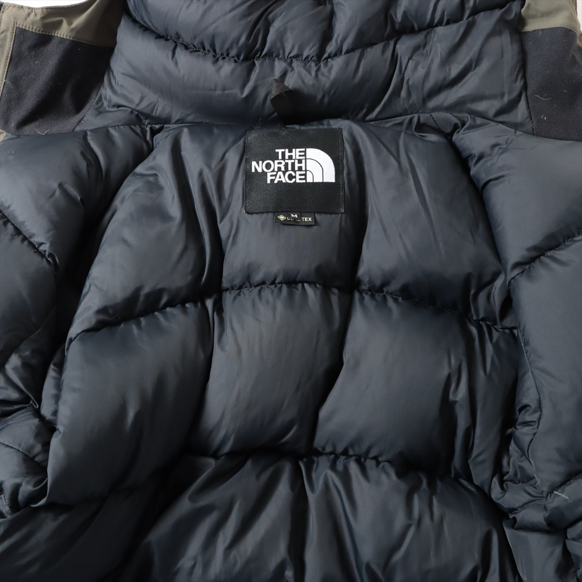 ノースフェイス ナイロン ダウンジャケット M メンズ ブラック×カーキ  ND91930 Mountain Down Jacket