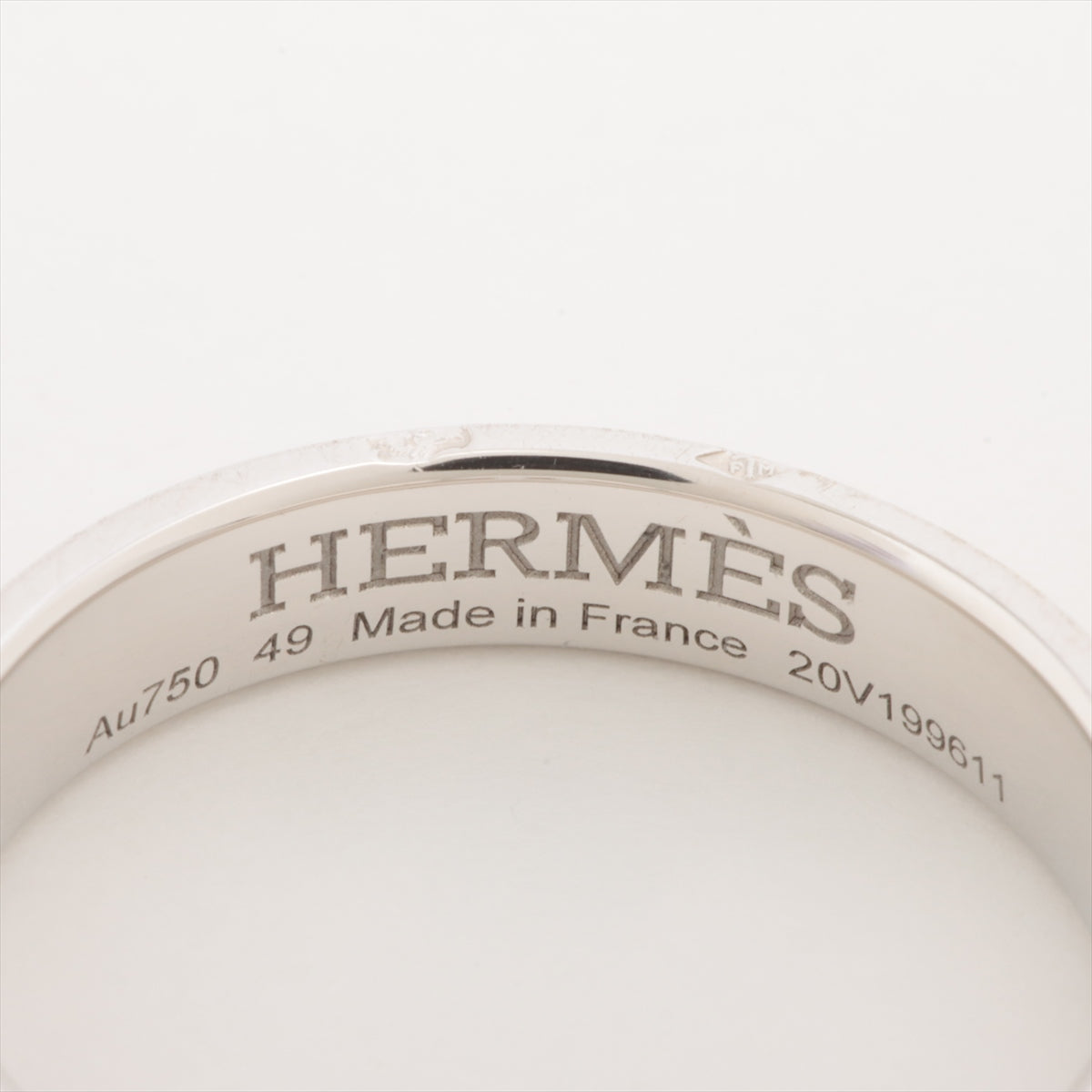 エルメス ヘラクレス ダイヤ リング 750(WG) 3.4g 49