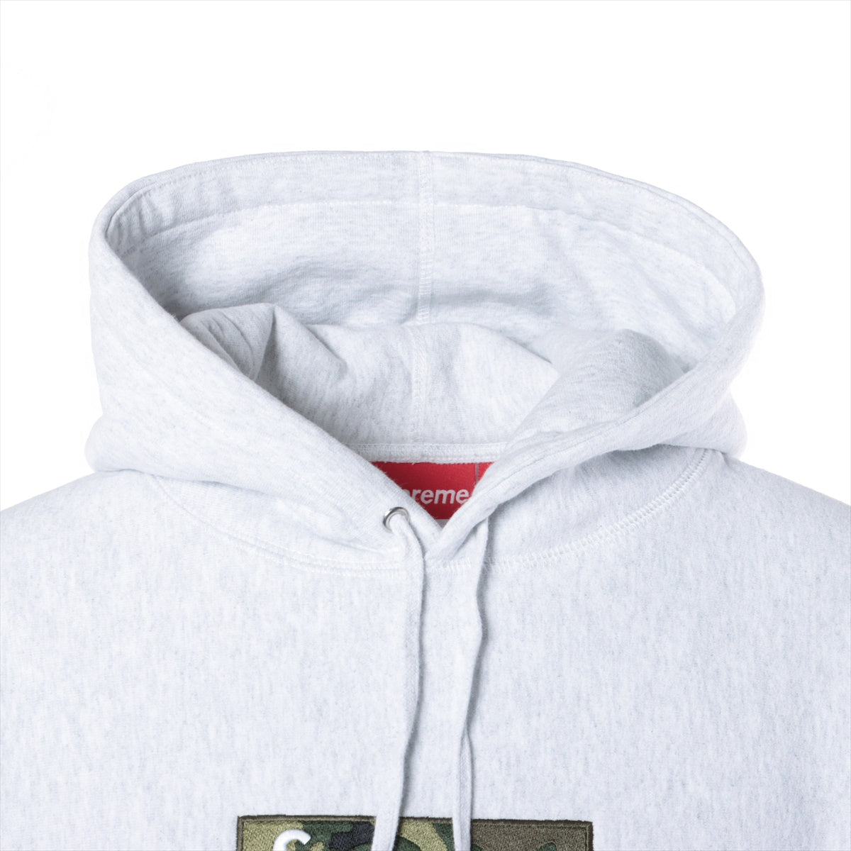 シュプリーム 23AW コットン×ポリエステル パーカー Ｍ メンズ グレー  Box Logo Hooded Sweatshirt Ash grey camo