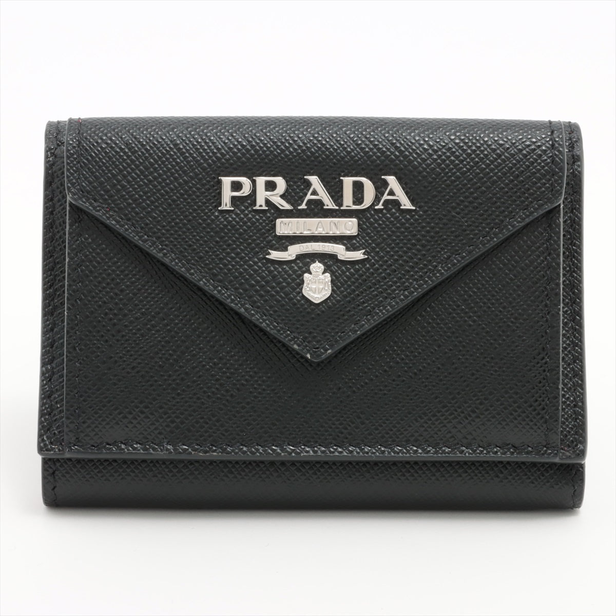 プラダ サフィアーノメタル 1MH021 レザー 財布 ブラック