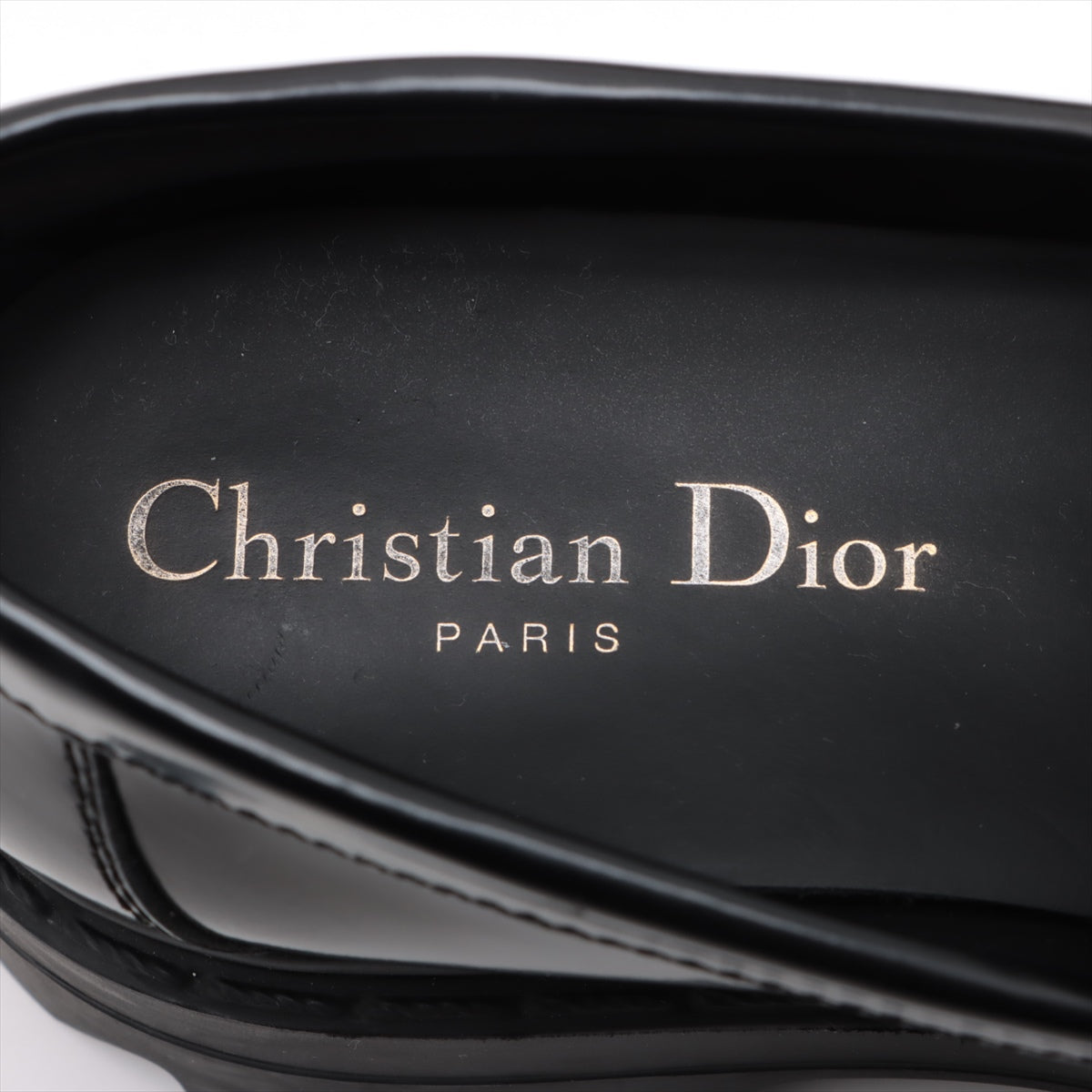 クリスチャンディオール DIOR CODE ディオール コード レザー ローファー 35 1/2 レディース ブラック ME0222  アッパ｜a2586650｜中古ブランド品・ブランド古着通販｜ALLU（アリュー）