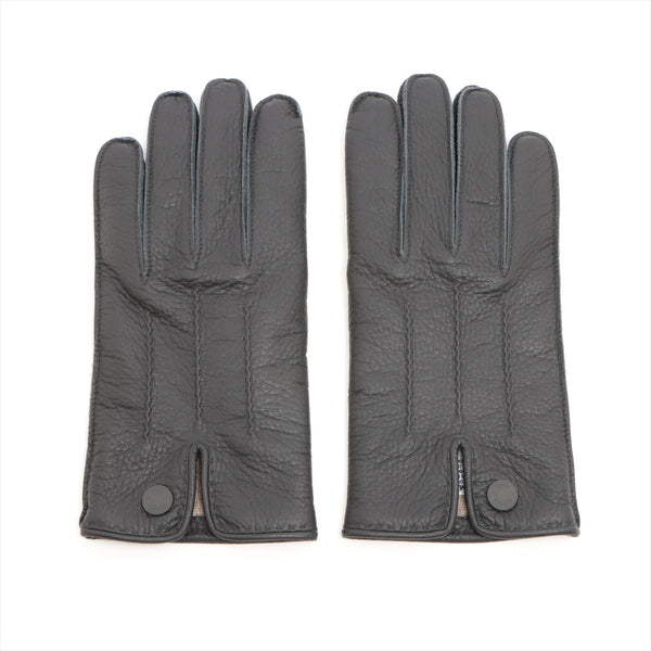 グローブ手袋レザーセリエHERMES　セリエ　レザーグローブ　手袋　サイズ６ 1/2   ブラック