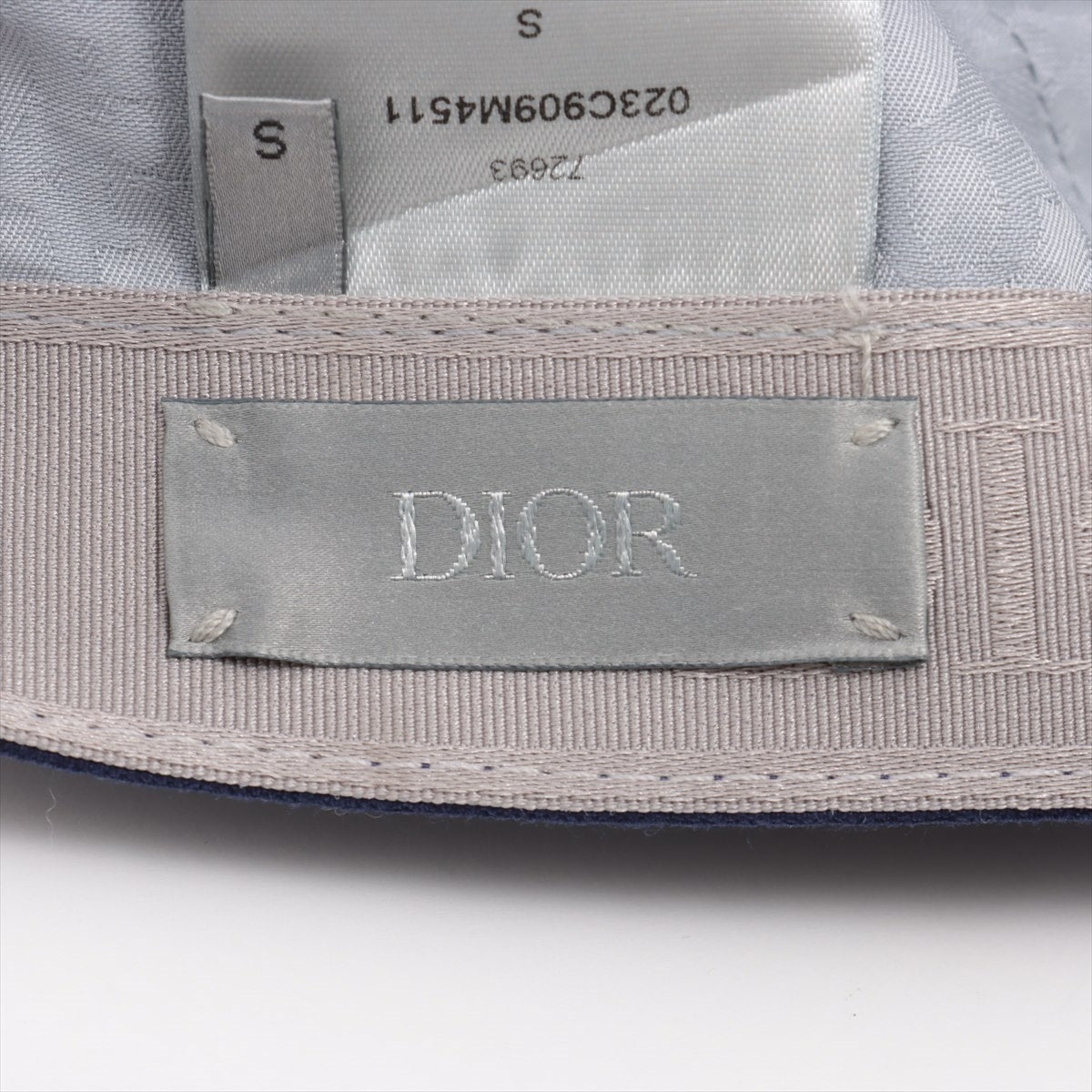 ディオール Diorロゴ キャップ S コットン×ポリエステル ブルー 023C909M4511