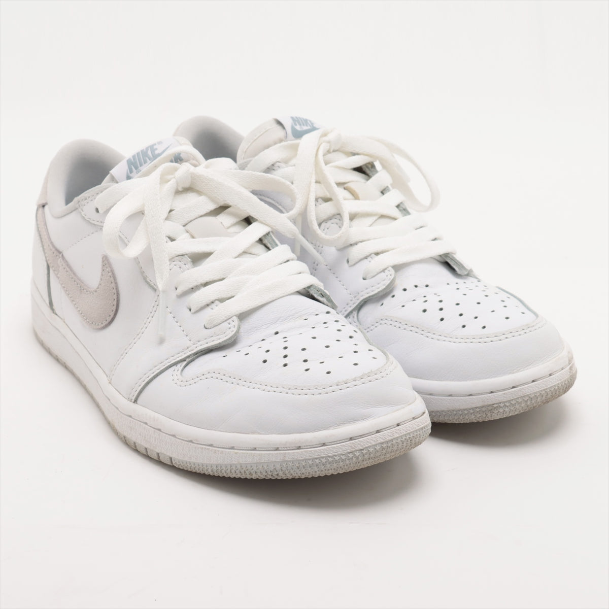 ナイキ AIR JORDAN 1 LOW レザー スニーカー 27cm メンズ ホワイト CZ0790-100 替えヒモ有