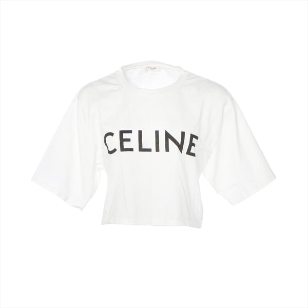 セリーヌ コットン Tシャツ L レディース ホワイト エディ期 2X761671Q 