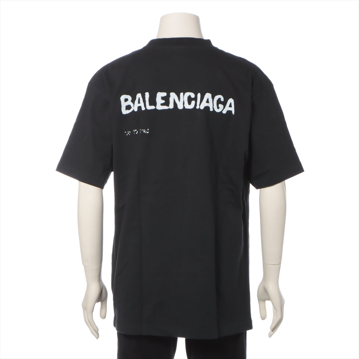 バレンシアガ 22年 コットン Tシャツ XS メンズ ブラック  641655