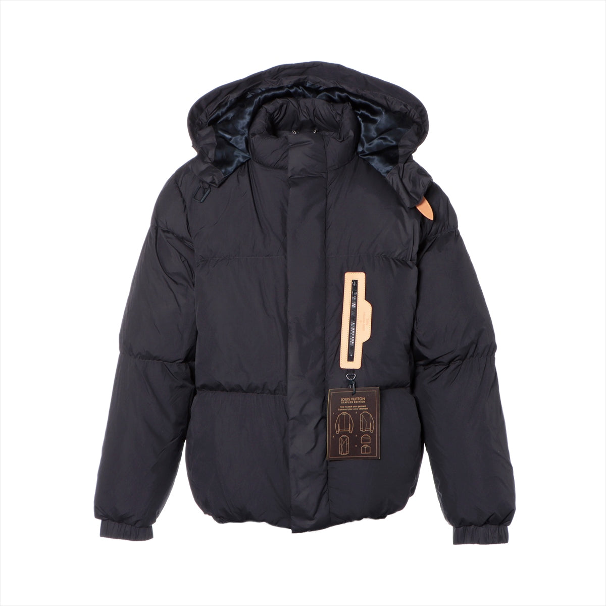 ルイヴィトン 19AW ポリエステル ダウンジャケット 48 メンズ ネイビー RM192Q Leather Trim Hooded  Puf｜a2620410｜中古ブランド品・ブランド古着通販｜ALLU（アリュー）