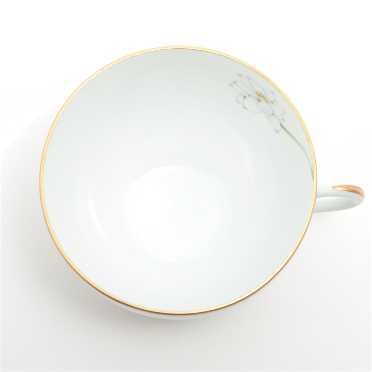 エルメス ナイルの庭 カップ&ソーサー 陶器 ホワイト 底印プレート「ひょうたん」カップ「なまず」