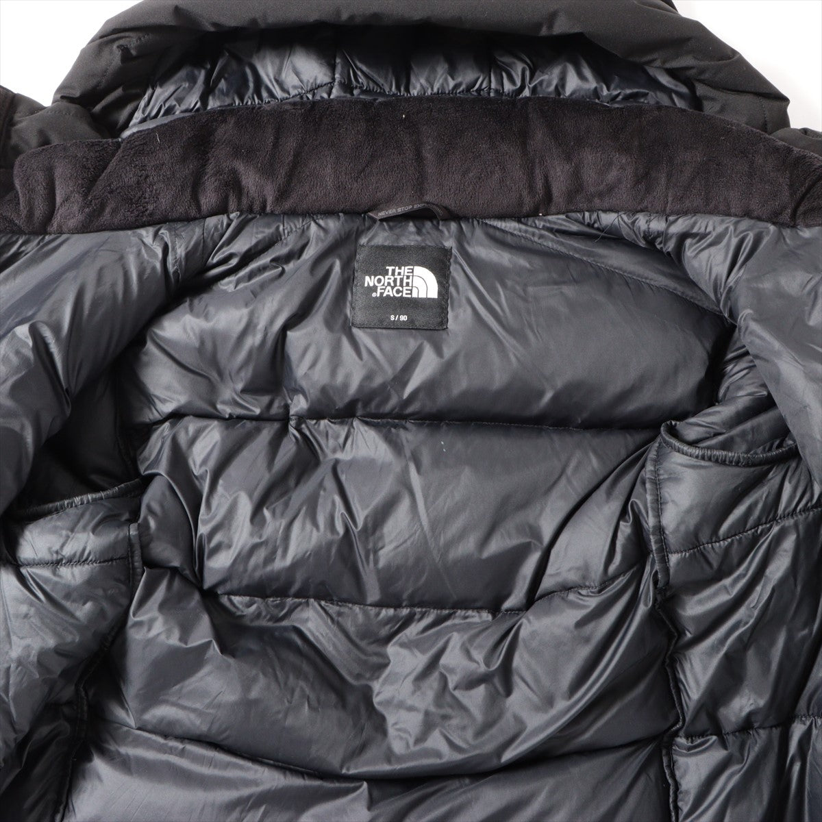 ノースフェイス ポリエステル×ナイロン ダウンジャケット S/90 メンズ ブラック  NJ1DM71A GO FREE DOWN JACKET