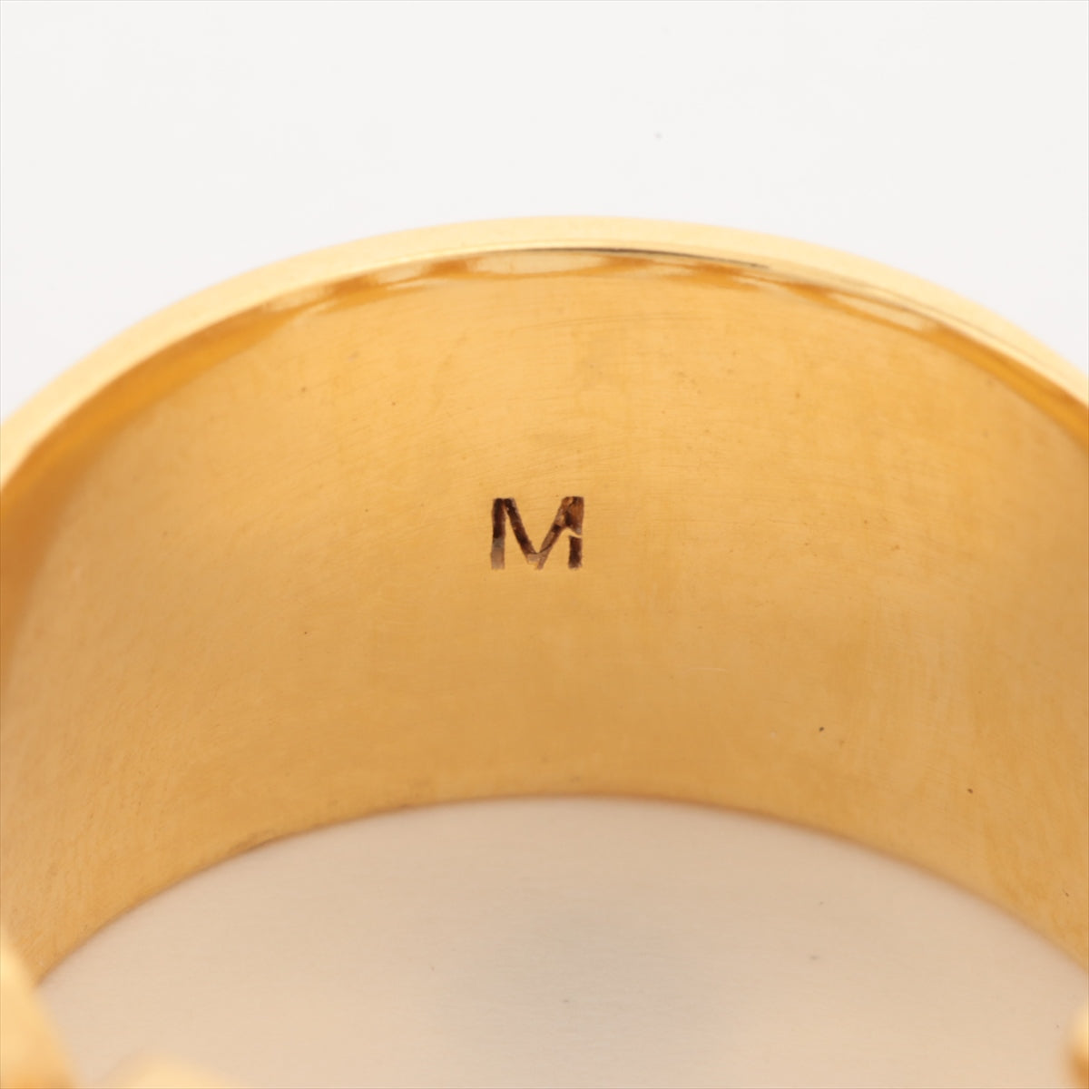 ディオール Diorロゴ リング M GP×ラインストーン ゴールド マルチカラー レインボー