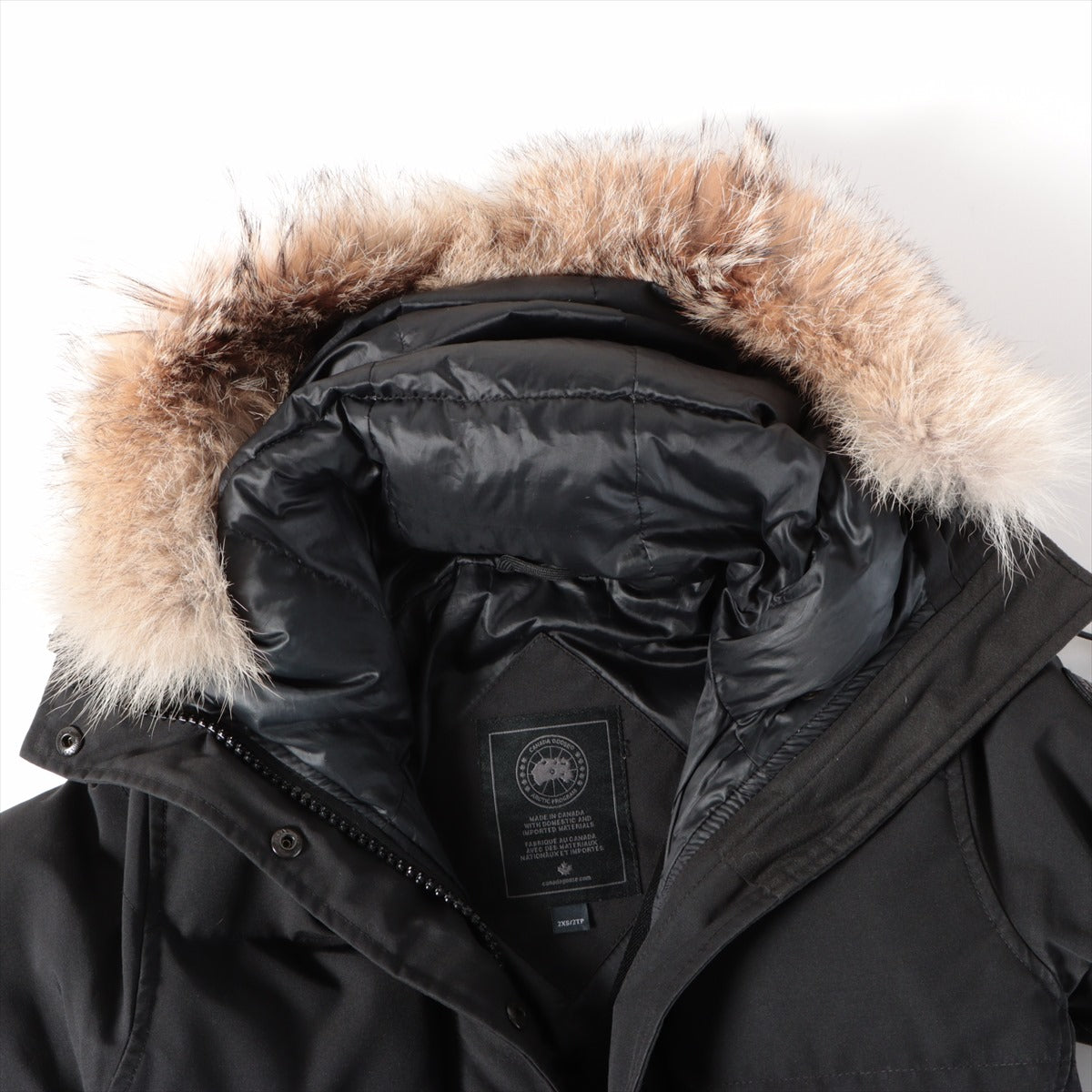 カナダグース SHELBURNE PARKA コットン×ポリエステル ダウンコート 2XS レディース ブラック  3802LB