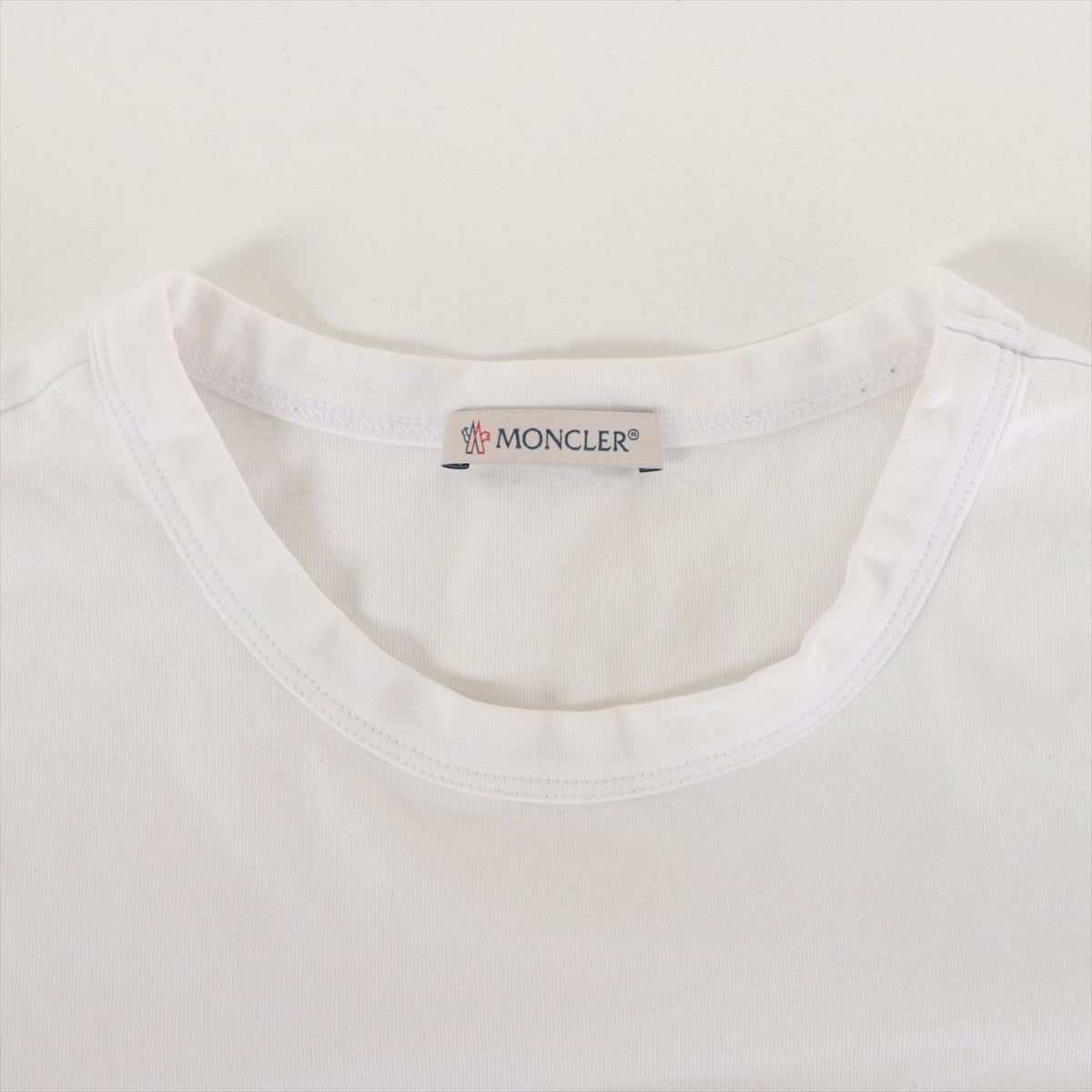 モンクレール 21年 コットン Tシャツ XS メンズ ホワイト