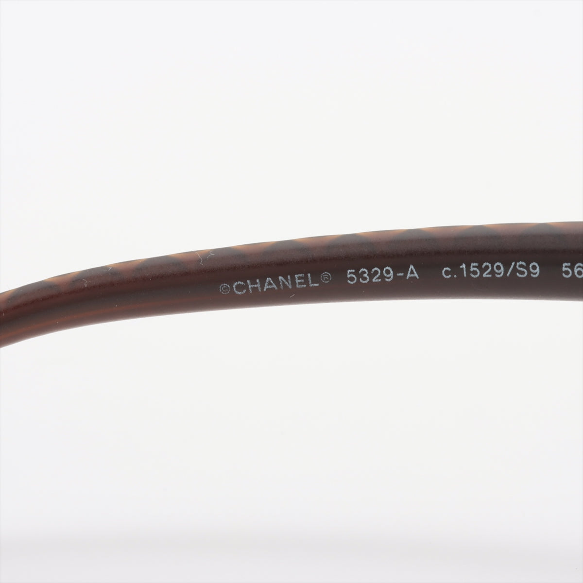 シャネル 5329-A マトラッセ サングラス プラスチック ブラウン