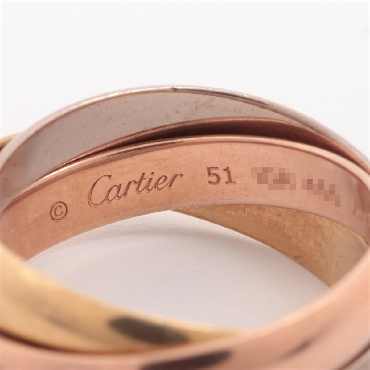 税込) Cartier（カルティエ）トリニティリング 750 #52 リング 