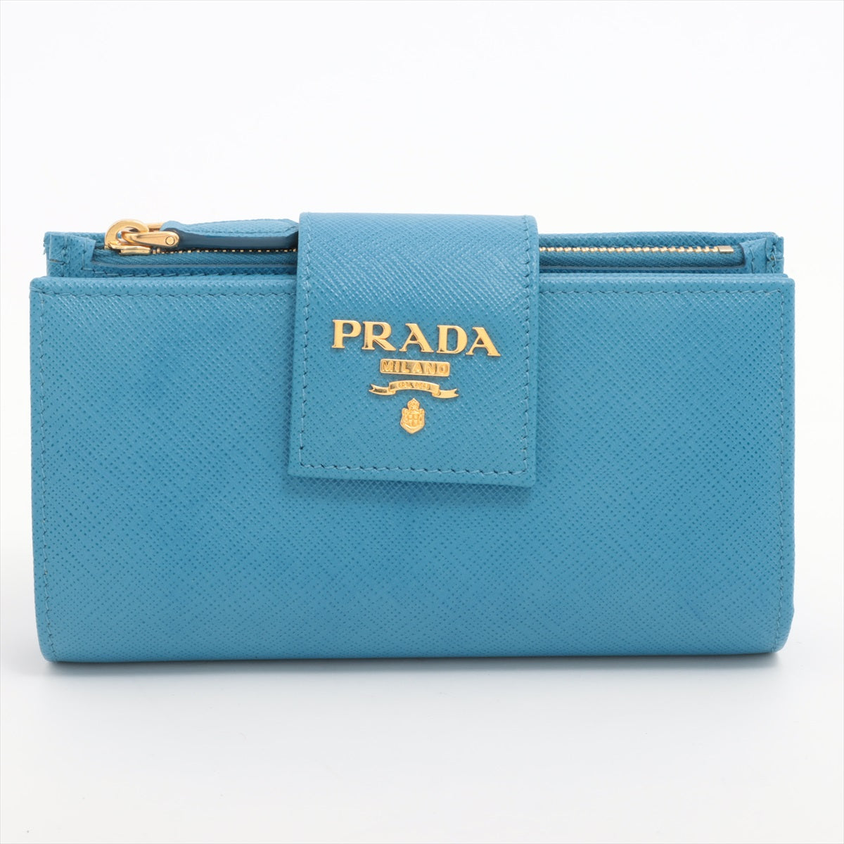 プラダ サフィアーノ 1ML005 レザー 財布 ブルー