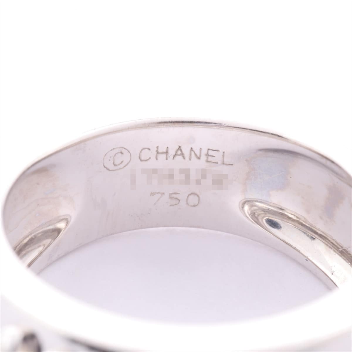 シャネル　CHANEL　スリーシンボル リング　750WG　#8