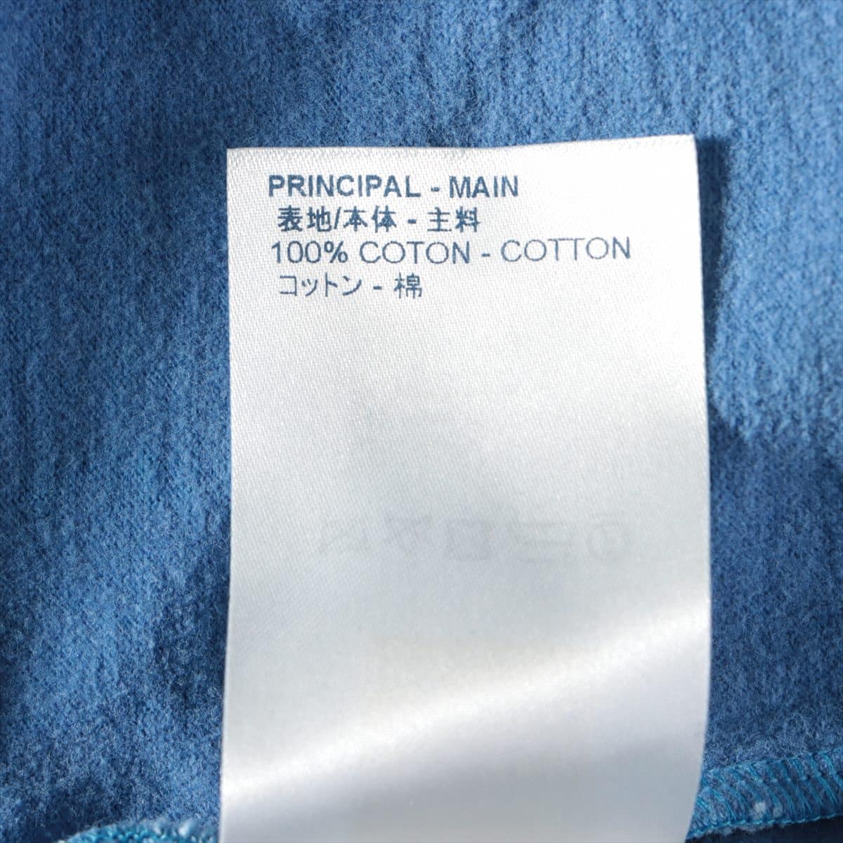 ルイヴィトン RM181 コットン Tシャツ S メンズ ブルー  リフレティクティブ ロゴ