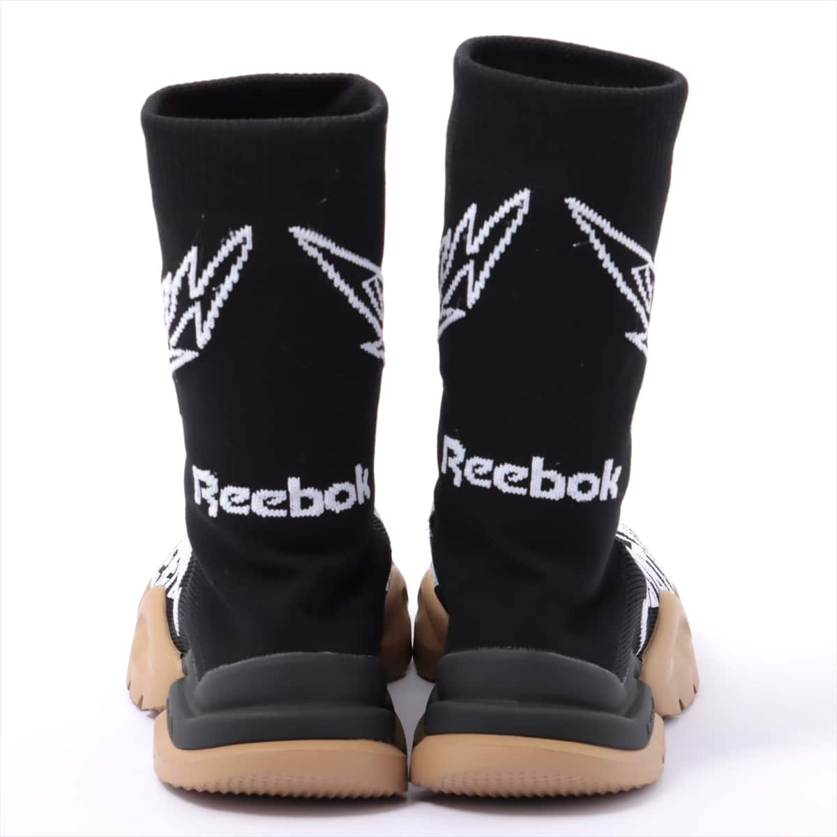 リーボック×ヴェトモン ポリエステル ブーツ EUR 37.5 レディース ブラック Metal sock boots