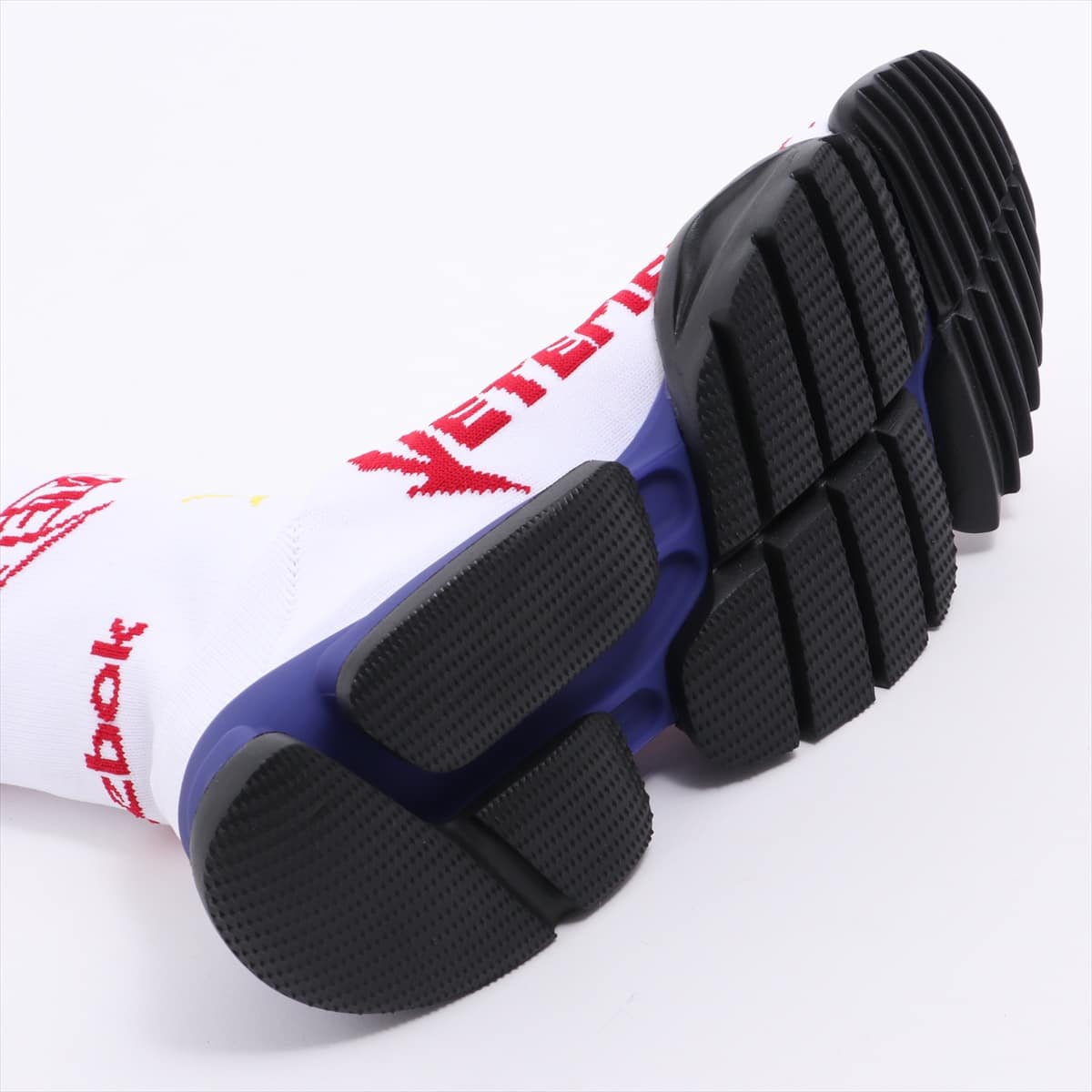 リーボック×ヴェトモン ポリエステル ブーツ EUR 37.5 レディース ホワイト Metal sock boots