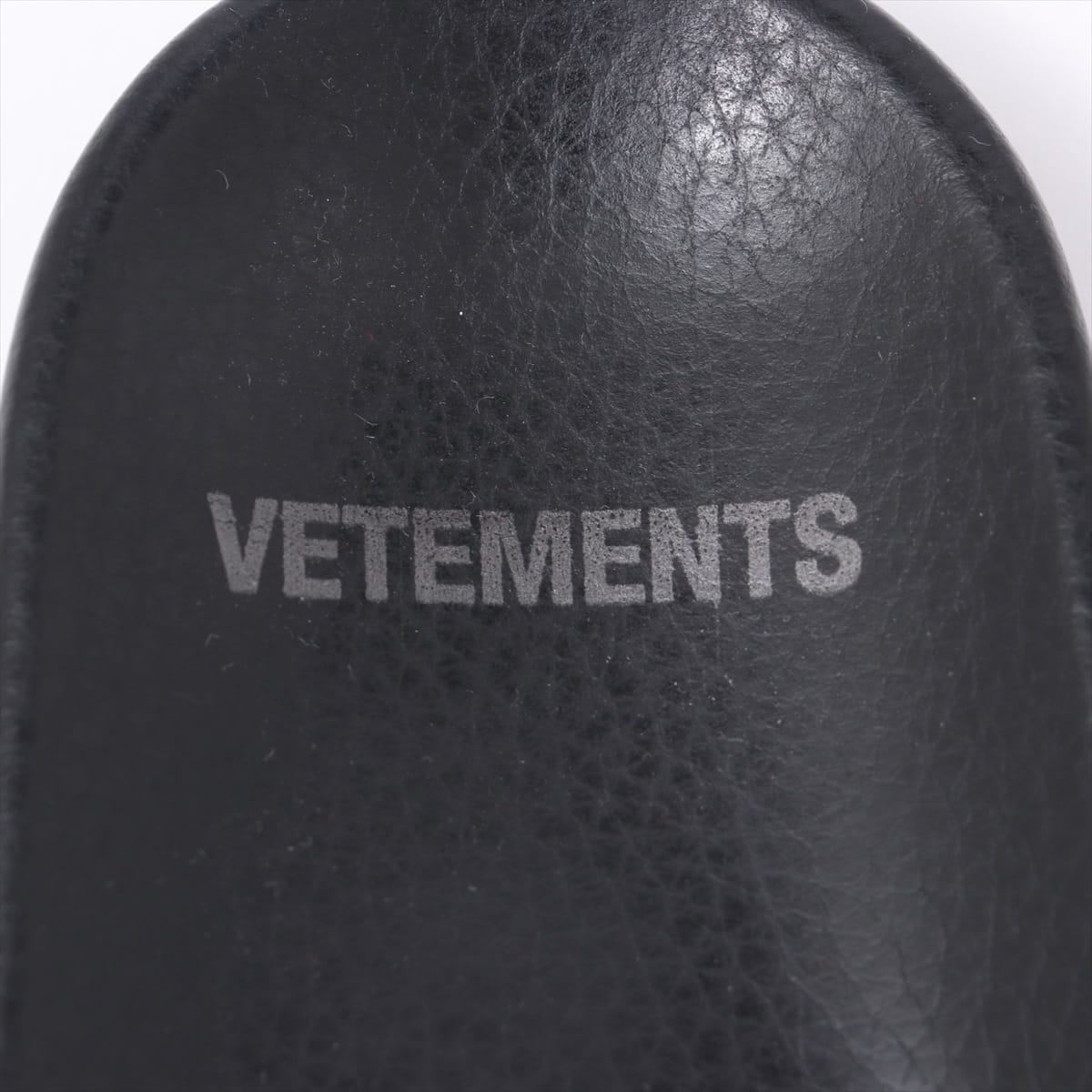 ヴェトモン レザー サンダル 37 レディース ブラック 18SS Leather slides