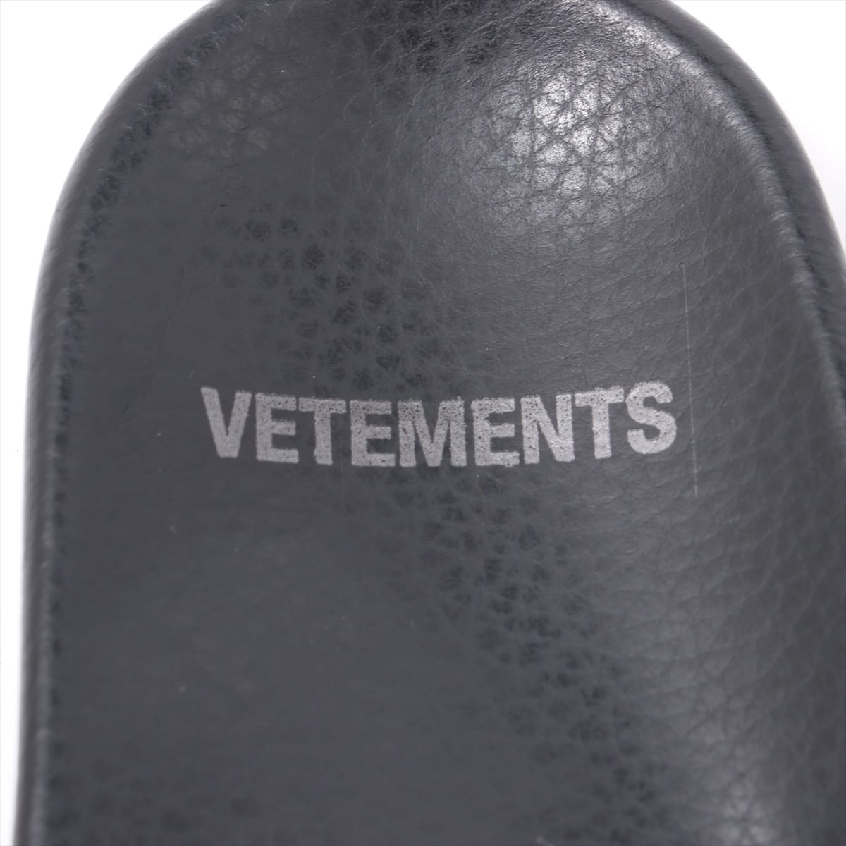 ヴェトモン レザー サンダル 38 レディース ブラック 18SS Leather slides