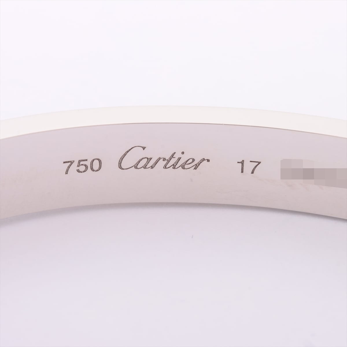 カルティエ ラブ パヴェ ダイヤ ブレスレット 750(WG) 40.4g 17
