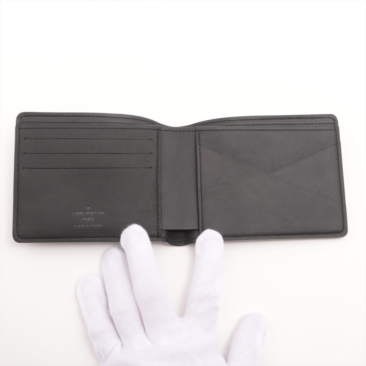 ルイヴィトン トリヨン ポルトフォイユ･ミュルティプル 型番不明 ブラック 財布