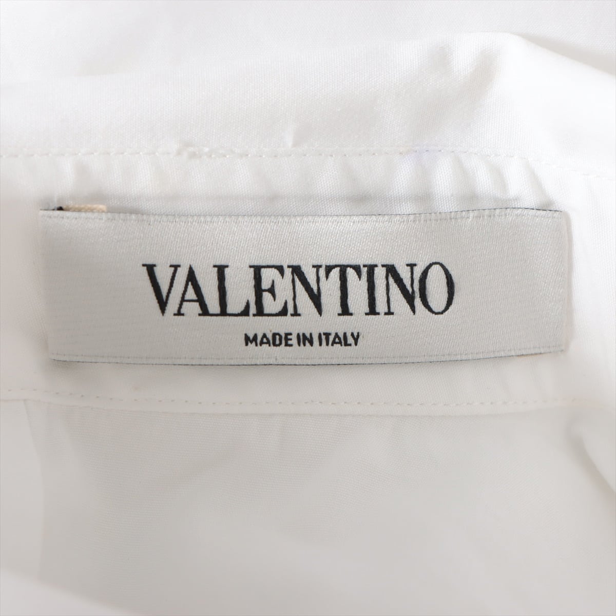 ヴァレンティノ コットン シャツ 42 メンズ ホワイト  スカーフネック