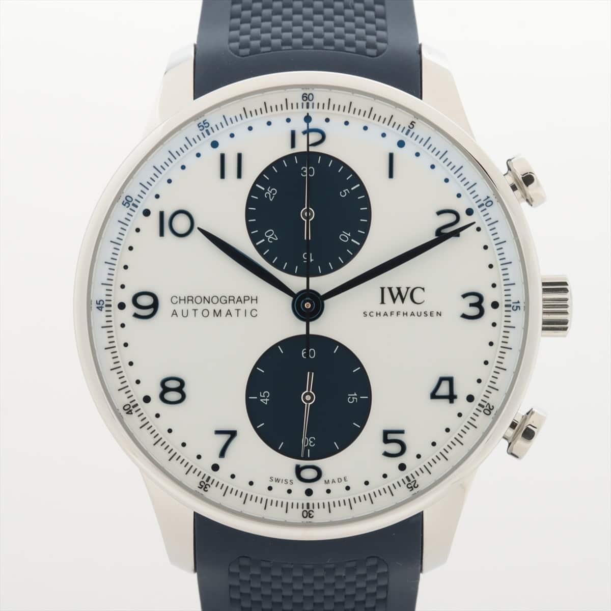 IWC ポルトギーゼ IW371620 SS×ラバー AT 白文字盤