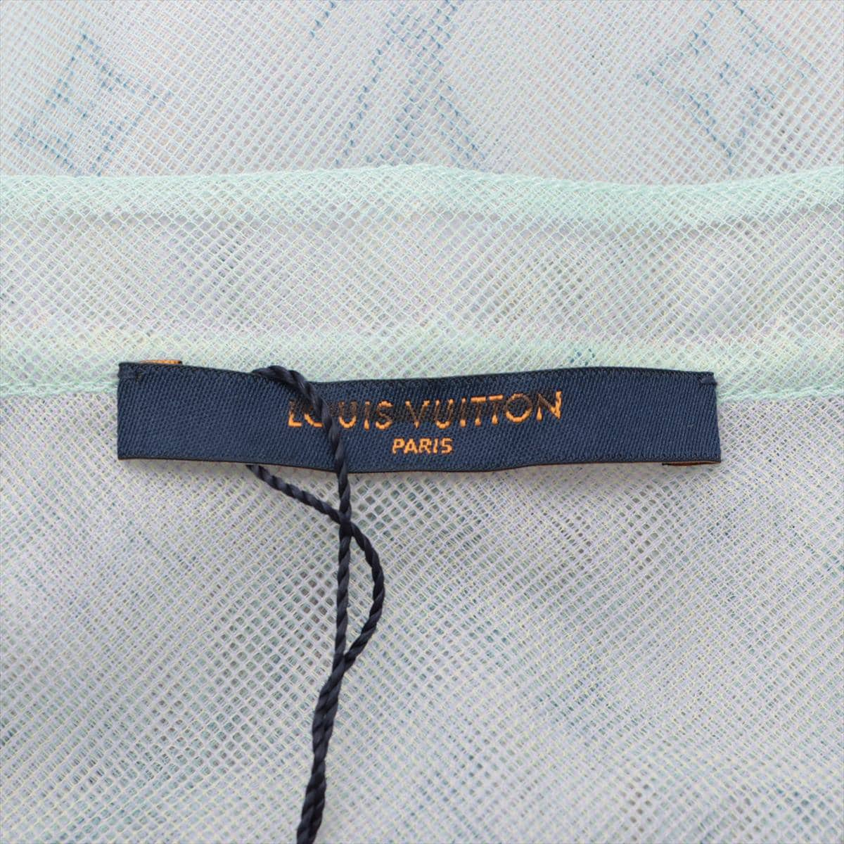 ルイヴィトン 20SS ナイロン Tシャツ L メンズ ブルー  1A7QKR  RM201 オーバーサイズフィット チュール