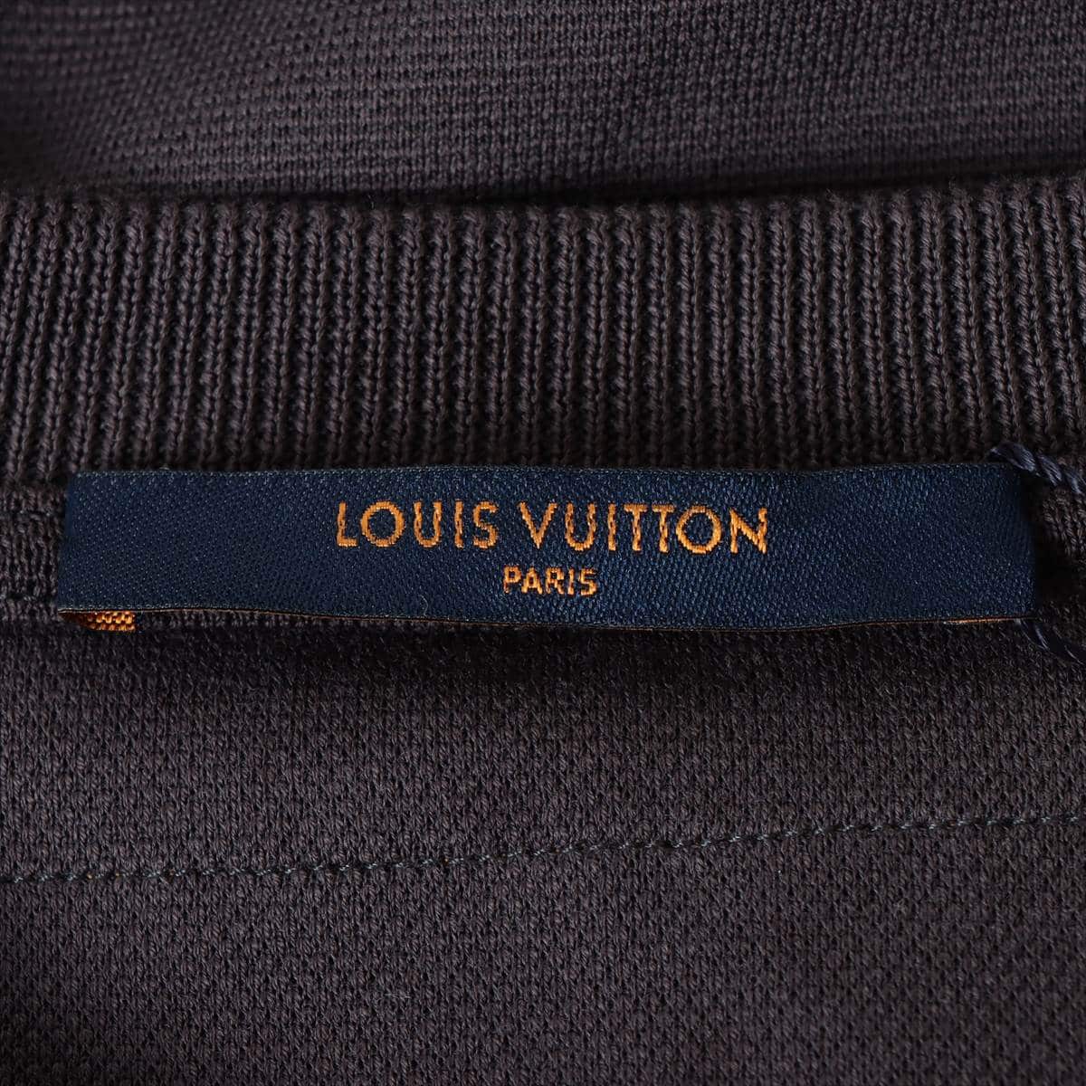 ルイヴィトン 20SS コットン Tシャツ L メンズ グレー  RM201 LVヴェジェトゥル レース  エンブロイダリー