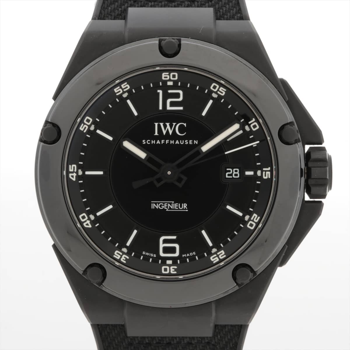 IWC インジュニアAMG IW322503 CE×ラバー AT 黒文字盤