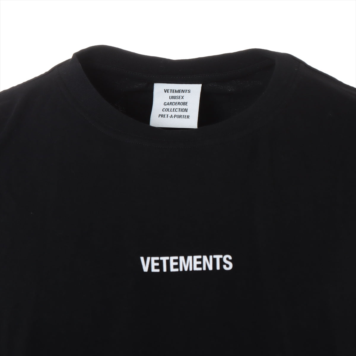 ヴェトモン 21SS コットン Tシャツ XL メンズ ブラック  バックラベル