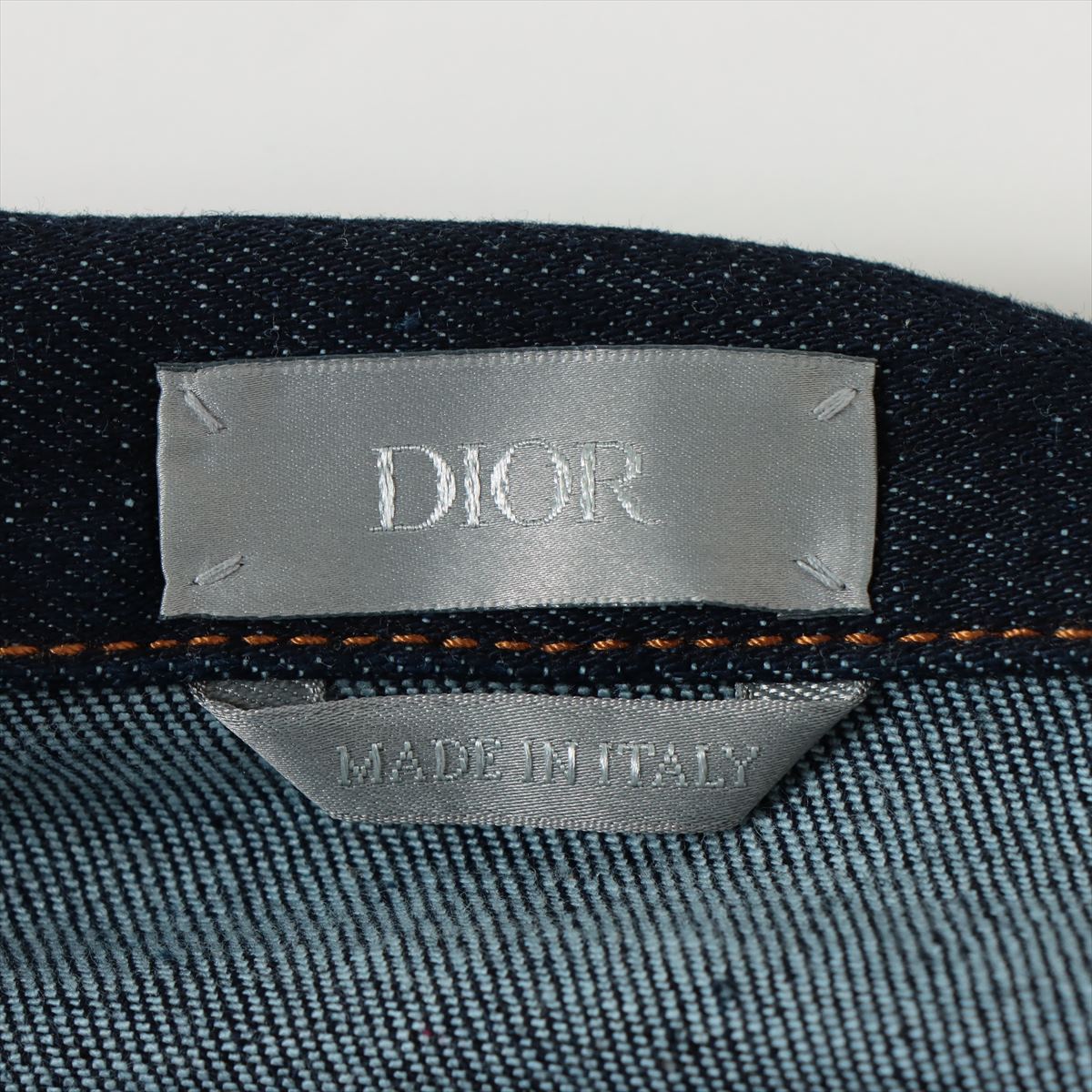 ディオール コットン×ポリエステル デニムシャツ 46 メンズ ネイビー  DIOR AND JACK KEROUAC オーバーシャツ