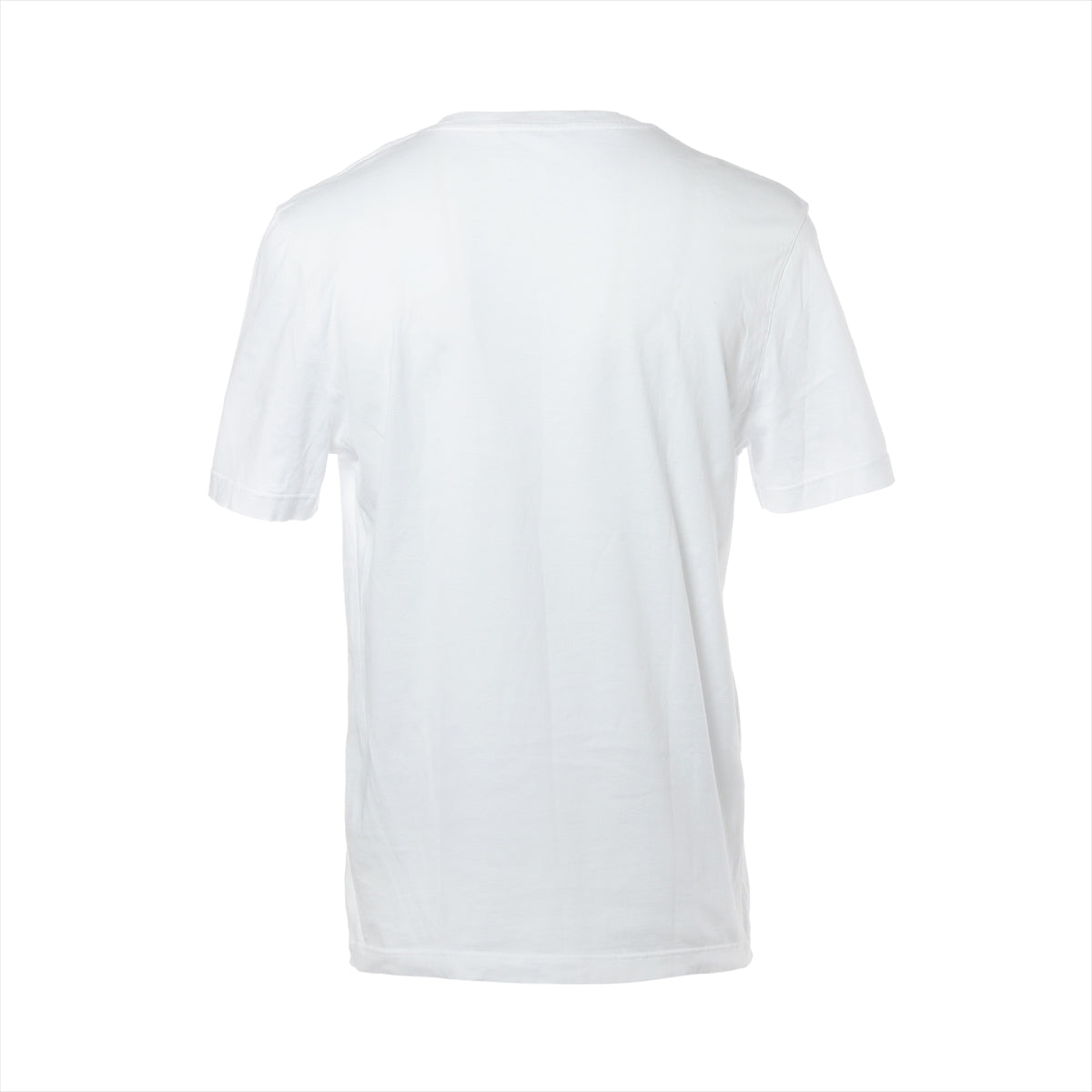 ルイヴィトン 20SS コットン Tシャツ L メンズ ホワイト  Vネック LVサークルロゴ