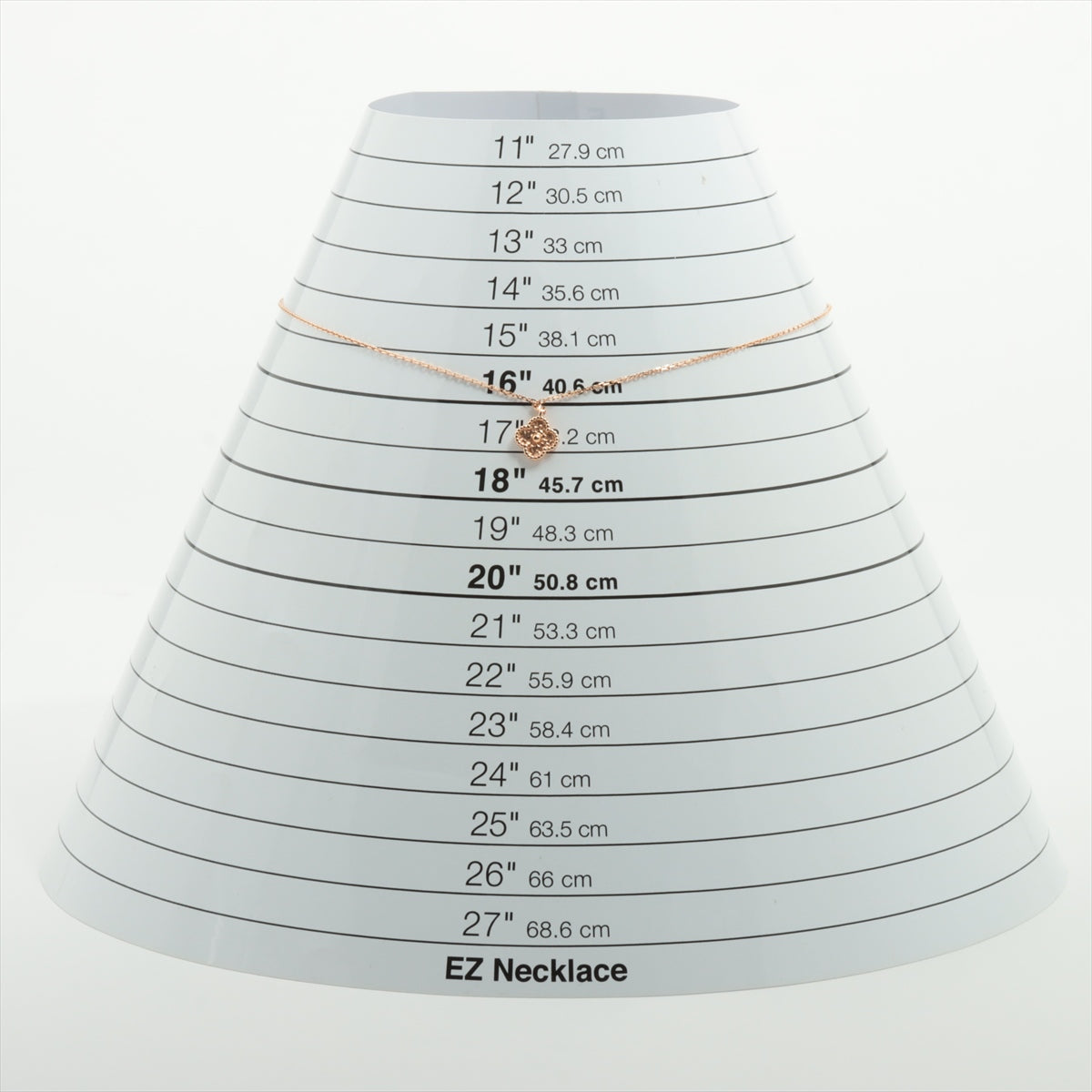 ヴァンクリーフ&アーペル スウィートアルハンブラ ネックレス 750(PG) 3.1g