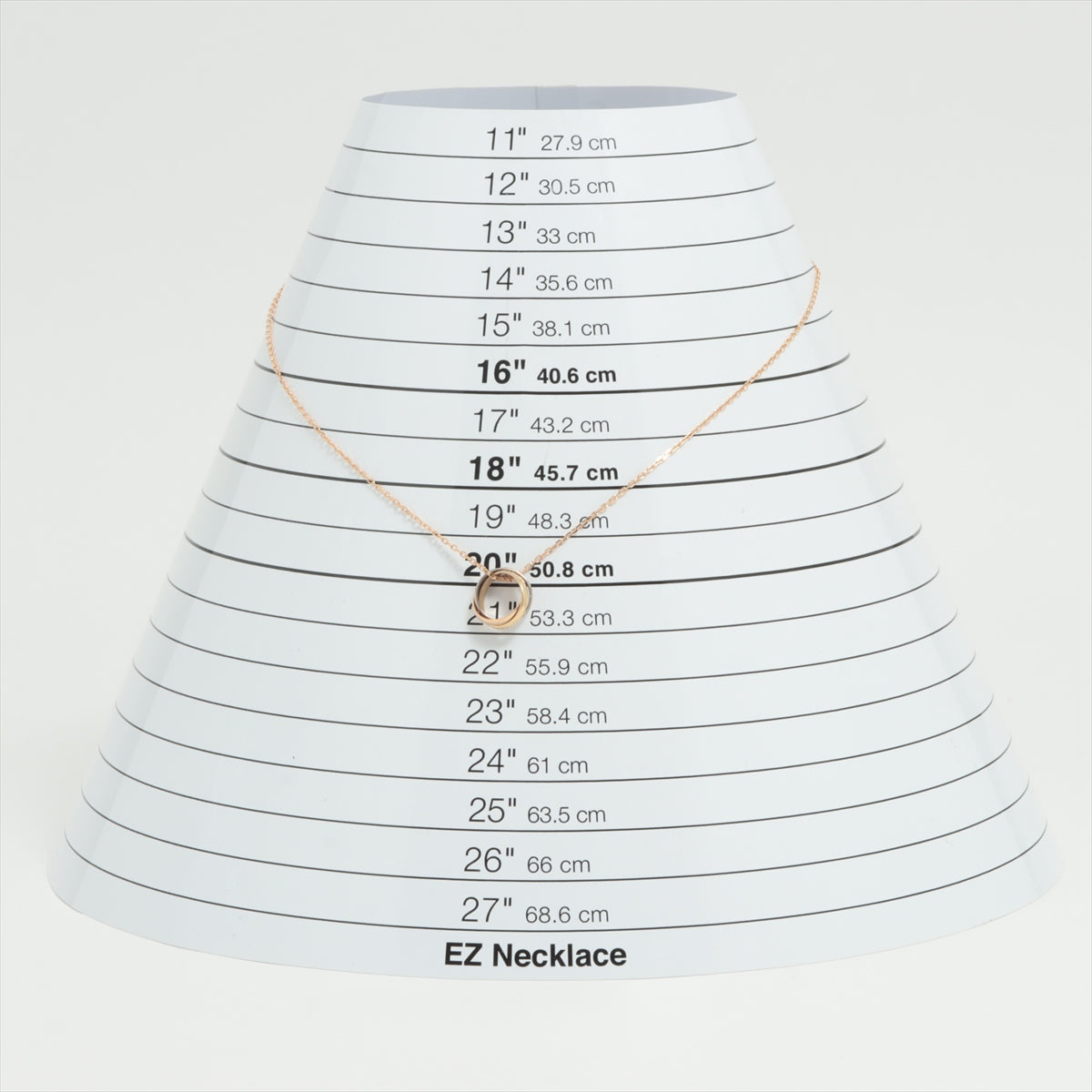 カルティエ トリニティ ネックレス 750(YG×PG×WG) 4.1g