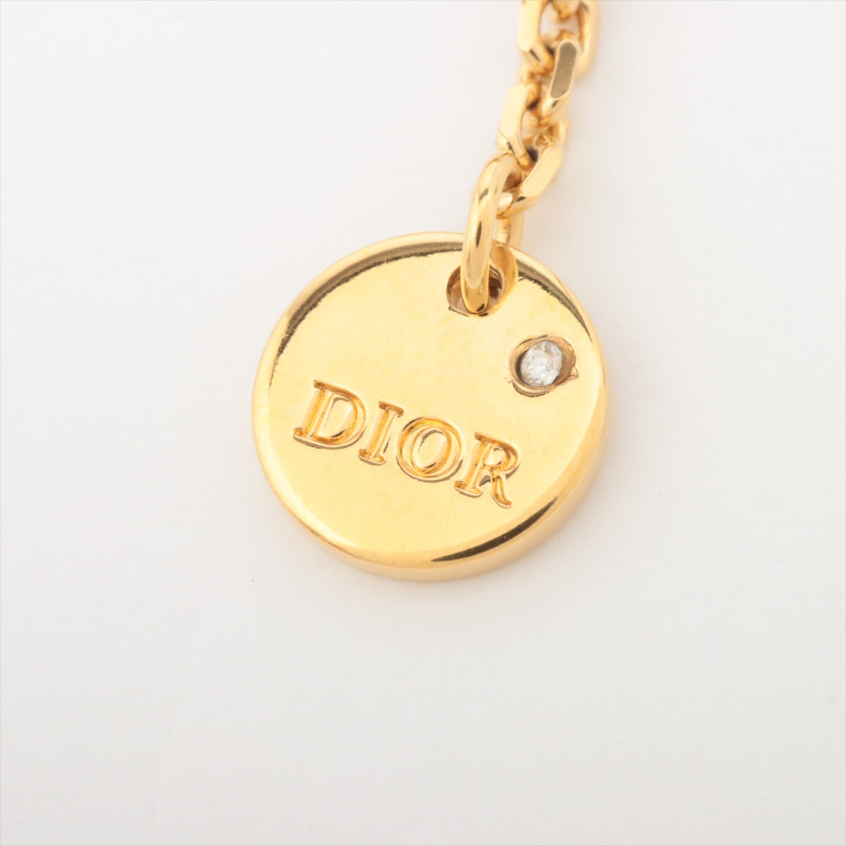 Christian Dior petit CD ネックレス ラインストーン