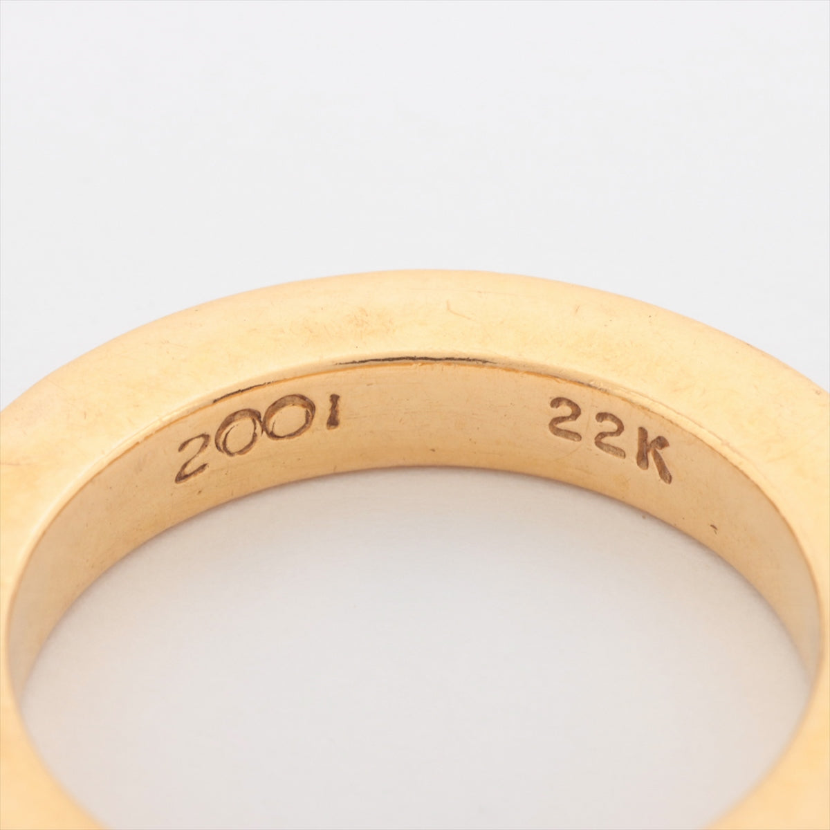 銀座店 クロムハーツ 22K スペーサー3mm 指輪 ゴールド約9号 89796