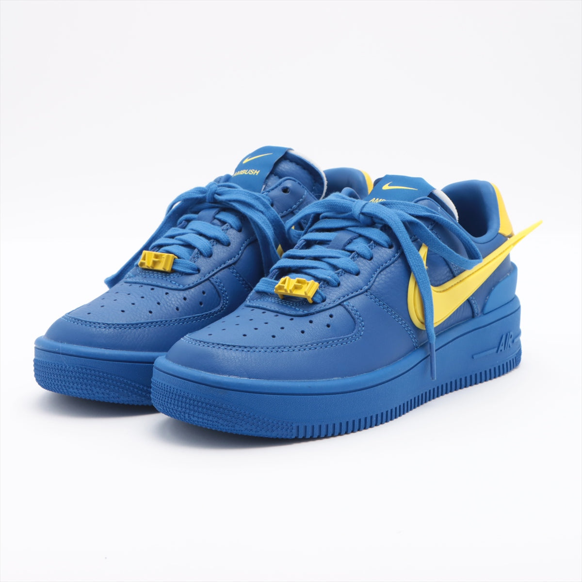 ナイキ×アンブッシュ レザー スニーカー 23.5㎝ レディース イエロー×ブルー DV3464-400 Air Force 1 Low  G｜ap044658｜中古ブランド品・ブランド古着通販｜ALLU（アリュー）