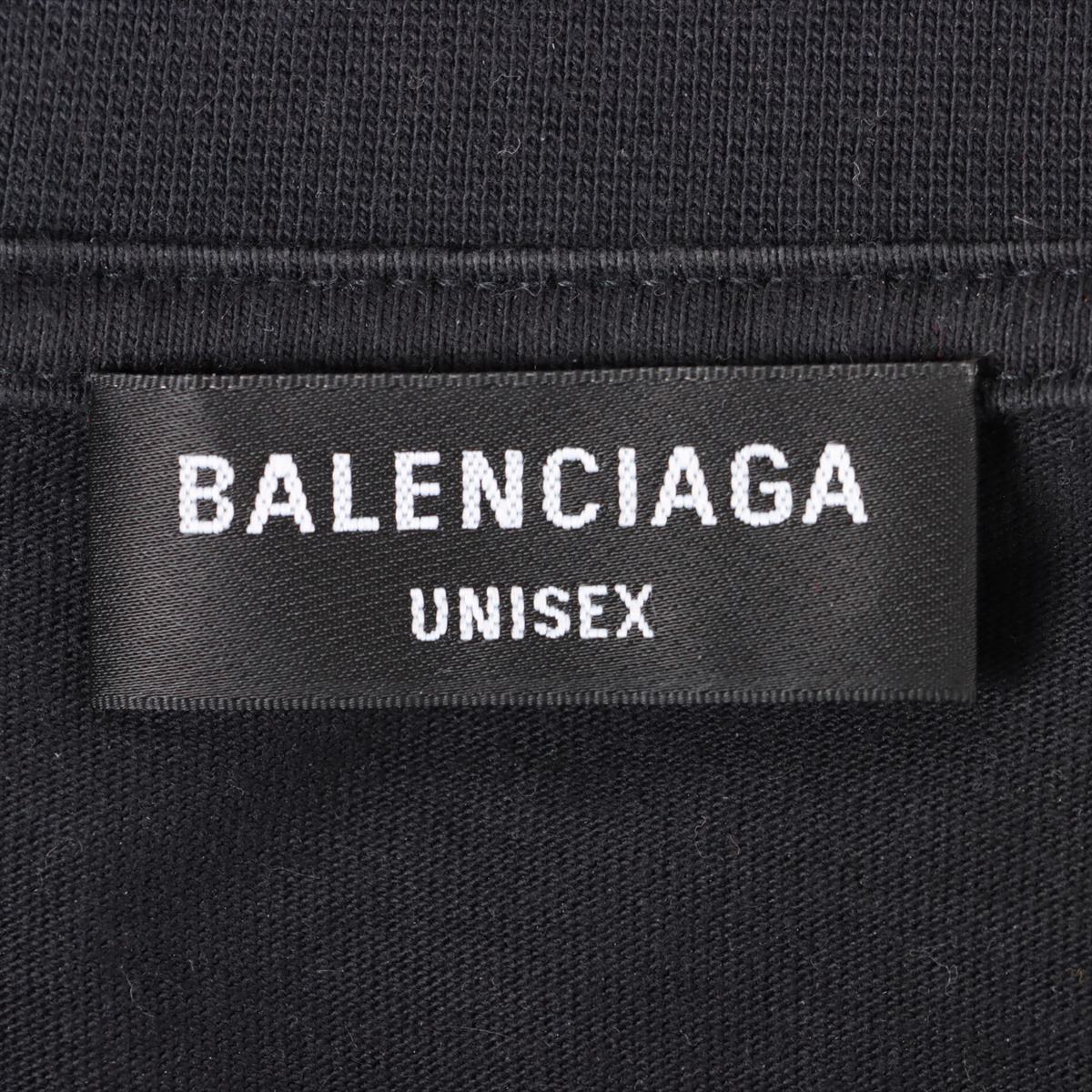 バレンシアガ 21年 コットン ロングTシャツ 1 ユニセックス ブラック 